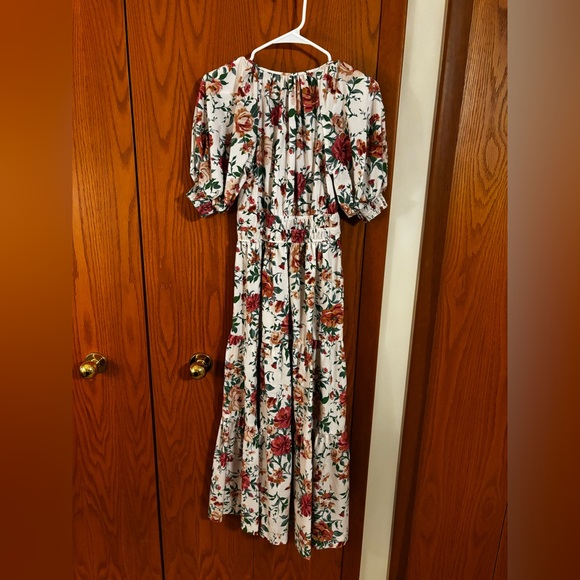 Anthropologie New Pink Floral Maxi Dress Size XS - Picture 5 of 6
